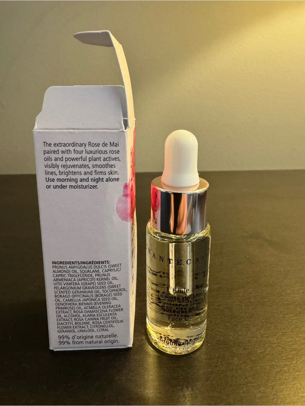 Chantecaille L’Huile Rose de Mai Face Oil .5 oz 15 ml NIB